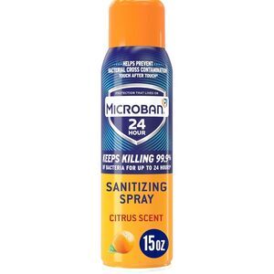 24 Hour Disinfectant Sanitizing Spray, Citrus Scent, 2Pk.-15oz.